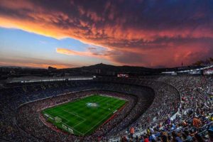 Visite du Camp Nou stade de foot de Barcelone espagne