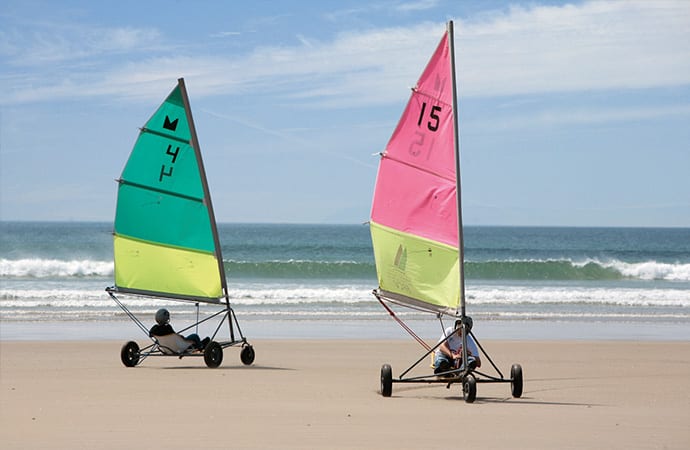 char à voile activité atlantique classe de mer