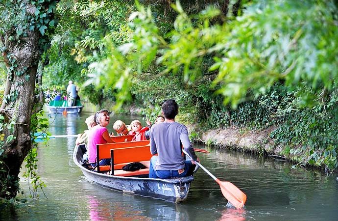 enfants activité barque marais-poitevin observation faune aquatique