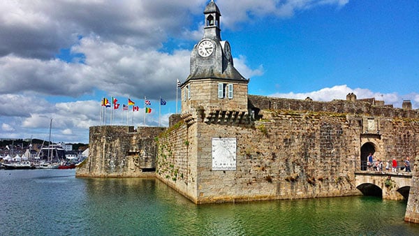 Concarneau Port classe de mer Finistère sud