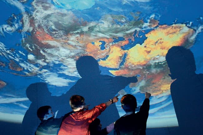 Enfants visite observatoire du Betz