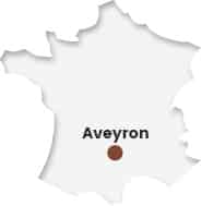 carte france aveyron