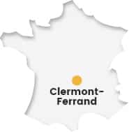Carte France Clermont-Ferrand