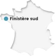 Carte de France Finistère Sud
