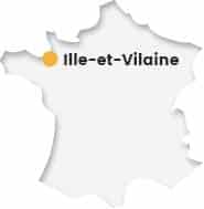 Carte France Ille-et-Vilaine