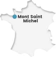 Mont saint michel carte france