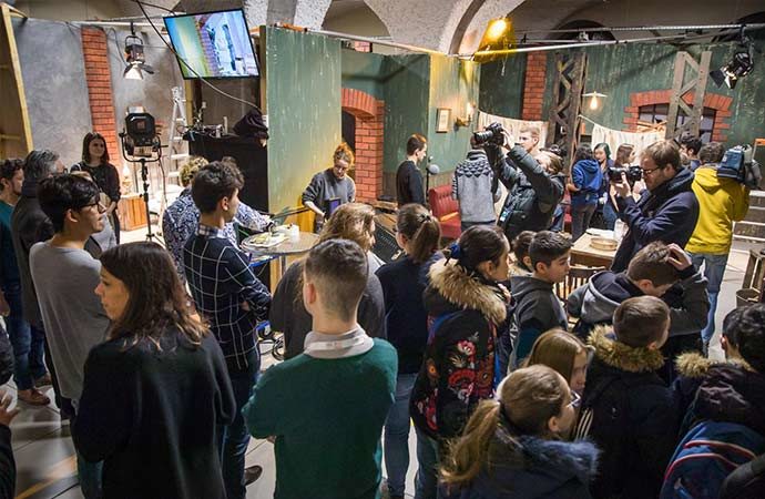 élèves activité court métrage classe découvertes