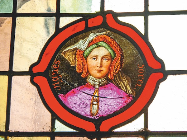 vitrail d'un château de la renaissance