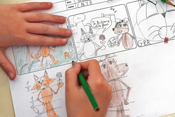 atelier enfant création bande dessinée projet séjour artistique