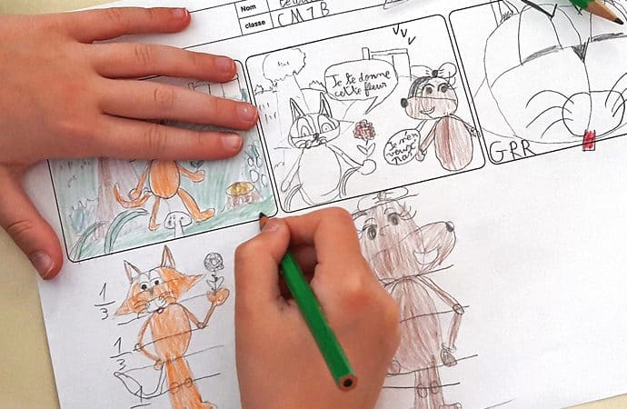 atelier enfant création bande dessinée projet séjour artistique