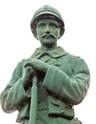 statue d'un soldat de guerre