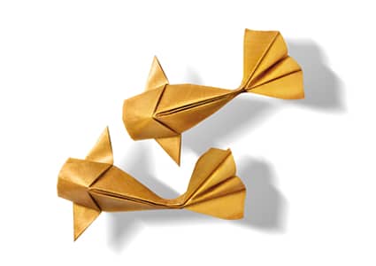 poissons d'asie en origami