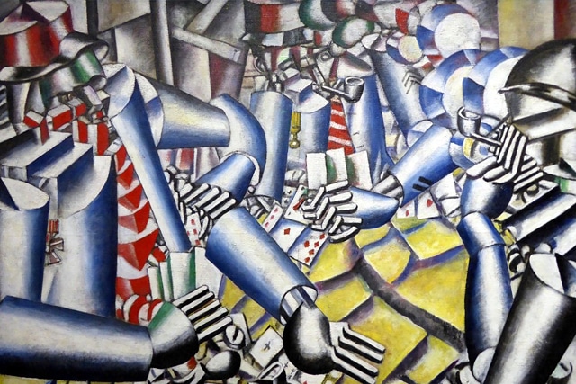 dessin de guerre du peintre Ferdinand Léger et le courant du cubisme sur le front