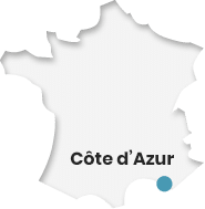 carte france localisation classe de mer côte d'azur