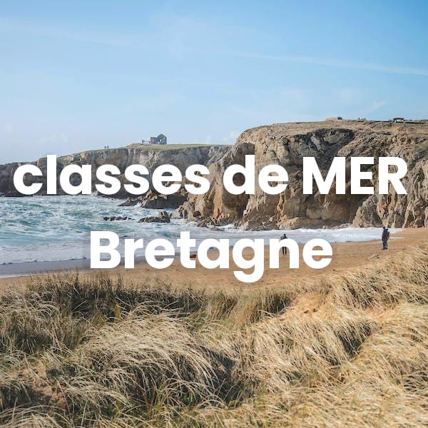 Côte sauvage Bretagne en classe de mer