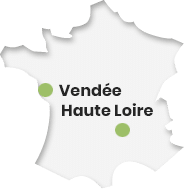 Vendée et Haute-Loire carte de France
