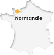 carte de france normandie