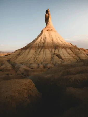 paysage du désert des Bardenas en Espagne