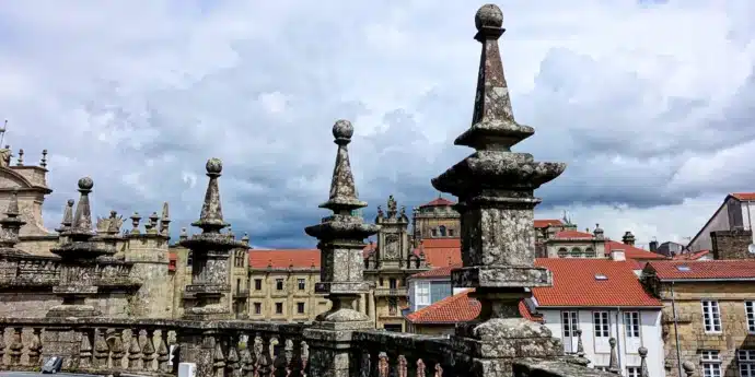 Vue du balcon de la cathédrale de Saint-Jacques-de-Compostelle