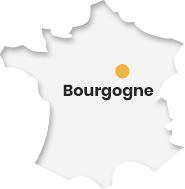 Carte de France Bourgogne