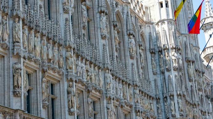 Façade de l'hôtel de ville de Bruxelles