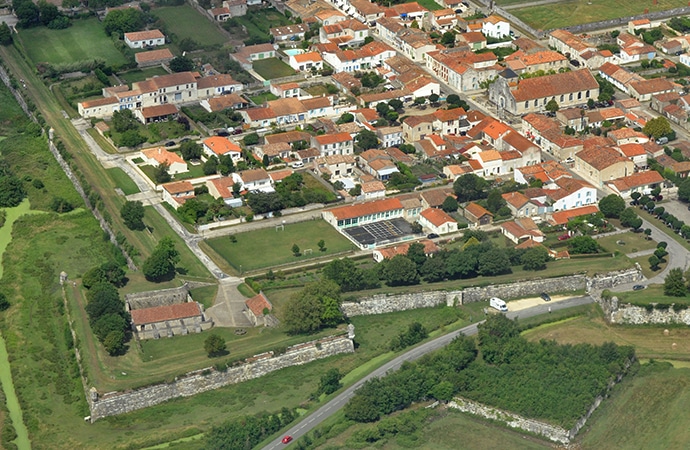 Brouage vue du ciel
