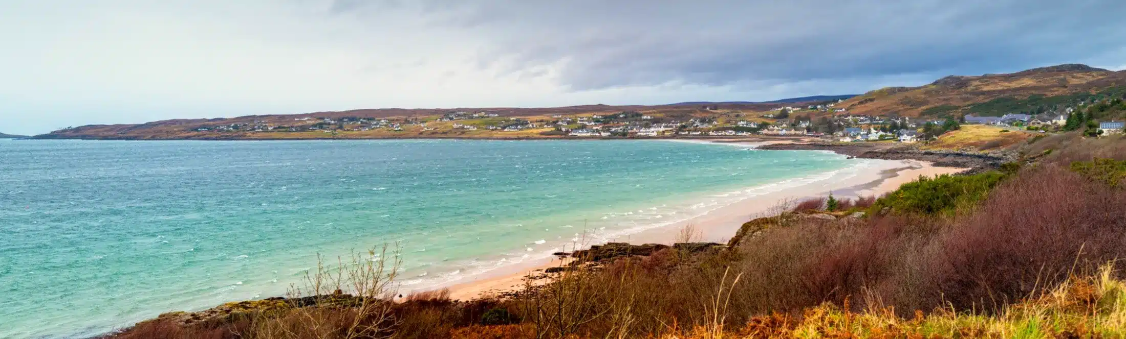 Plage en Ecosse en voyage scolaire